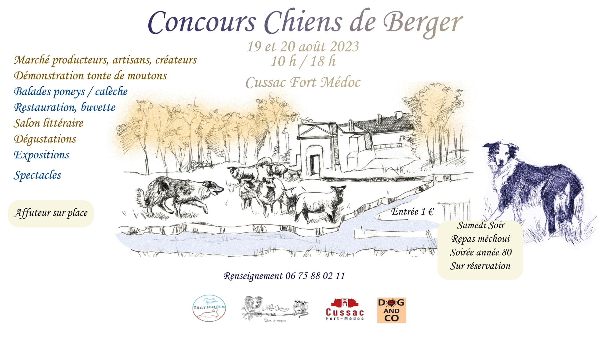 La BD en dédicace au Concours de Chiens de Berger, 18 et 19 août 2023